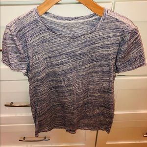 Navy blue and white